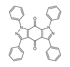 1,3,5,7-tetraphenylpyrazolo[4,3-f]indazole-4,8(1H,7H)-dione结构式