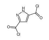 1H-Pyrazole-3,5-dicarbonyldichloride(9CI) structure