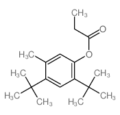 (5-methyl-2,4-ditert-butyl-phenyl) propanoate Structure