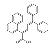 (2E)-2-naphthalen-1-yl-5,5-diphenylpenta-2,4-dienoic acid结构式