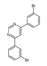 4,6-Bis(3-bromphenyl)pyrimidin Structure