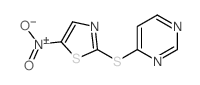 4-[(5-nitro-1,3-thiazol-2-yl)sulfanyl]pyrimidine Structure