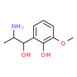 Benzenemethanol, alpha-(1-aminoethyl)-2-hydroxy-3-methoxy-, (R*,S*)- (9CI)结构式