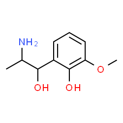 Benzenemethanol, alpha-(1-aminoethyl)-2-hydroxy-3-methoxy-, (R*,S*)- (9CI) structure