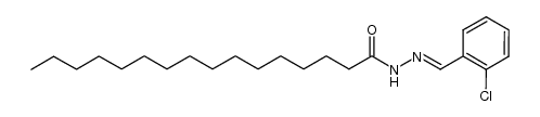 N'-(2-chlorobenzylidene)palmitohydrazide Structure