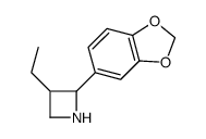 Azetidine, 2-(1,3-benzodioxol-5-yl)-3-ethyl- (9CI) Structure