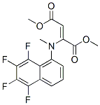 (Z)-2-[Methyl(5,6,7,8-tetrafluoro-1-naphtyl)amino]-2-butenedioic acid dimethyl ester结构式