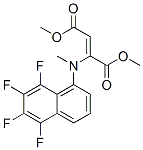 (Z)-2-[Methyl(5,6,7,8-tetrafluoro-1-naphtyl)amino]-2-butenedioic acid dimethyl ester structure