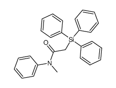 N-Methyl-2-(triphenylsilyl)acetanilid Structure