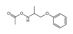 O-acetyl-N-(1-phenoxypropan-2-yl)hydroxylamine结构式