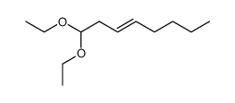 (E)-1,1-diethoxy-3-octene Structure