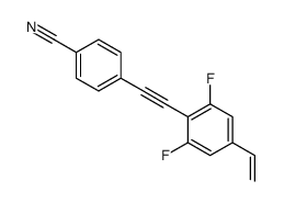 4-[2-(4-ethenyl-2,6-difluorophenyl)ethynyl]benzonitrile Structure