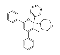 3-Methyl-2-morpholino-2,4,6-triphenyl-2H-pyran结构式