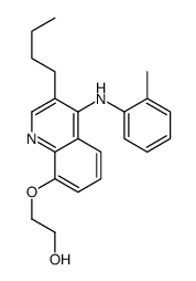 2-[3-butyl-4-(2-methylanilino)quinolin-8-yl]oxyethanol结构式