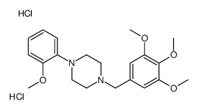 1-(2-methoxyphenyl)-4-[(3,4,5-trimethoxyphenyl)methyl]piperazine,dihydrochloride Structure