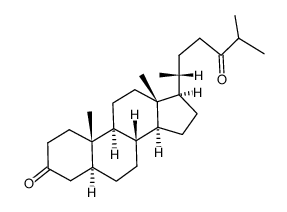 5α-cholestane-3,24-dione结构式
