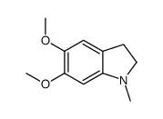 5,6-dimethoxy-1-methyl-2,3-dihydroindole Structure