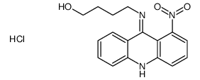 1-Butanol, 4-((1-nitro-9-acridinyl)amino)-, monohydrochloride Structure