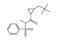 2-(benzenesulfonyl)-1-[2-(trimethylsilylmethyl)cyclopropyl]propan-1-one Structure