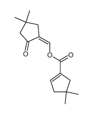 (Z)-(4,4-dimethyl-2-oxocyclopentylidene)methyl 4,4-dimethylcyclopent-1-ene-1-carboxylate结构式