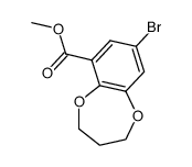 sc-o01-0319 methyl 8-bromo-3,4-dihydro-2h-benzo[b[1,4dioxepine-6-carboxylate Structure