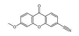 6-methoxy-9-oxoxanthene-3-carbonitrile结构式