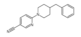 6-(4-benzylpiperidin-1-yl)pyridine-3-carbonitrile Structure