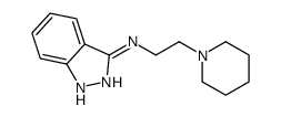 N-(2-piperidin-1-ylethyl)-1H-indazol-3-amine结构式