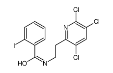 2-iodo-N-[2-(3,5,6-trichloropyridin-2-yl)ethyl]benzamide结构式