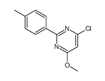 4-chloro-6-methoxy-2-(4-methylphenyl)pyrimidine Structure