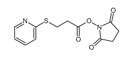 1-[1-oxo-3-(2-pyridylthio)propoxy]pyrrolidine-2,5-dione结构式