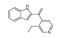 2-[1-[4-(3-ethyl)pyridyl]]ethenylindole Structure