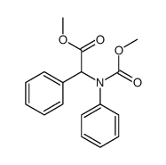 methyl 2-(methoxycarbonyl-phenyl-amino)-2-phenyl-acetate结构式