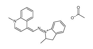 4-[[(2,3-dihydro-2-methyl-1H-indol-1-yl)imino]methyl]-1-methylquinolinium acetate picture
