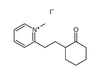 1-methyl-2-(2-(2-oxocyclohexyl)ethyl)pyridin-1-ium iodide Structure