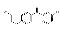 3-溴-4'-正丁基二苯甲酮结构式