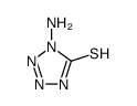1-amino-2H-tetrazole-5-thione结构式
