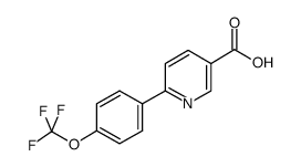 6-(4-(三氟甲氧基)苯基)烟酸结构式