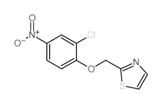 2-((2-CHLORO-4-NITROPHENOXY)METHYL)THIAZOLE Structure