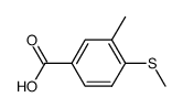 3-methyl-4-(methylthio)benzoic acid结构式