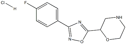 2- [3- (4-fluoro-phenyl)- [1, 2,4] oxadiazol-5-yl] -morpholine hydrochloride Structure