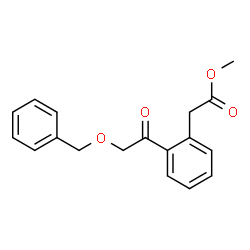 METHYL 2-(2-(2-(BENZYLOXY)ACETYL)PHENYL)ACETATE structure