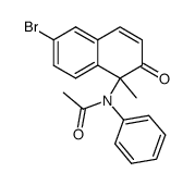 N-(6-bromo-1-methyl-2-oxo-1,2-dihydro-[1]naphthyl)-N-phenyl-acetamide结构式