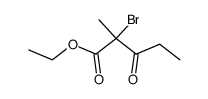2-bromo-2-methyl-3-oxo-valeric acid ethyl ester Structure