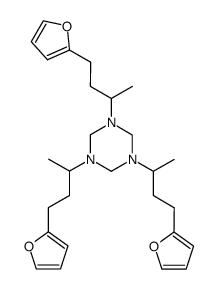 1,3,5-tris(4-(furan-2-yl)butan-2-yl)-1,3,5-triazinane Structure