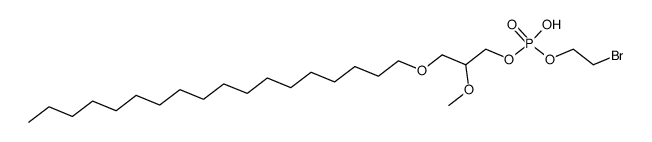 2-bromoethyl (2-methoxy-3-(octadecyloxy)propyl) hydrogen phosphate Structure