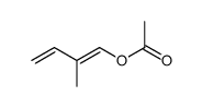 1-acetoxyl-2-methyl-1,3-butadiene结构式