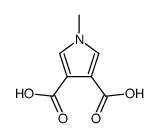 1-methyl-pyrrole-3,4-dicarboxylic acid结构式