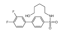 4-(3,4-difluorophenyl)-N-(5-hydroxypentyl)benzenesulfonamide Structure