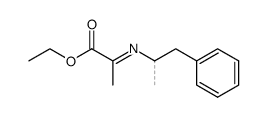 ethyl 2-((1-phenylpropan-2-yl)imino)propanoate结构式